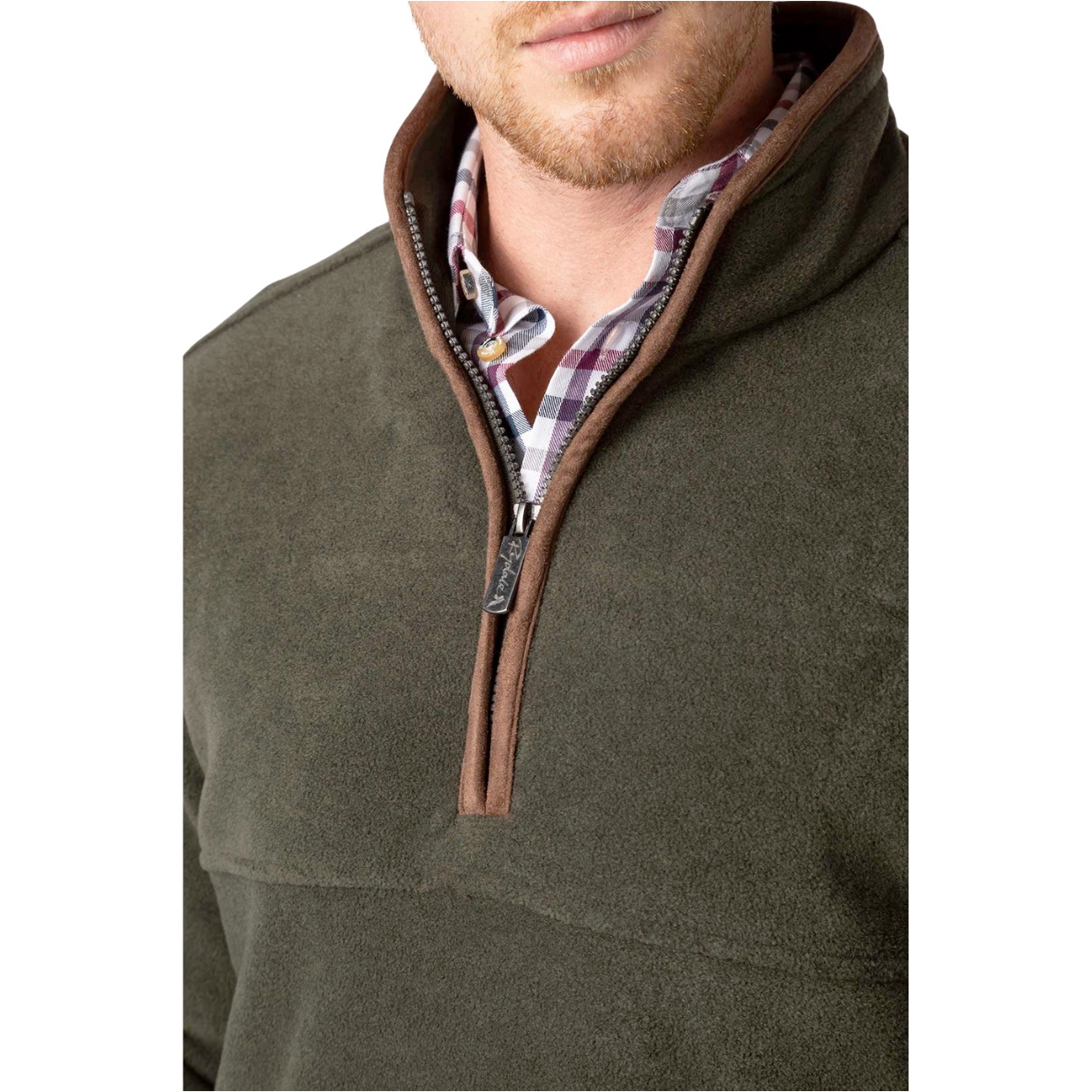 2025 Rydale Mens Huggate Overhead Fleece 412612 - Khaki